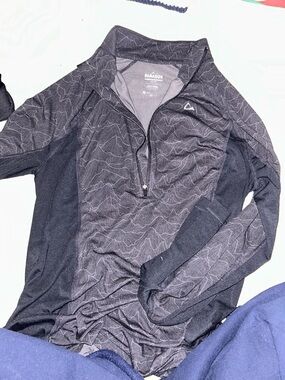 Paradox Black & Charcoal Performance Half-Zip Pullover